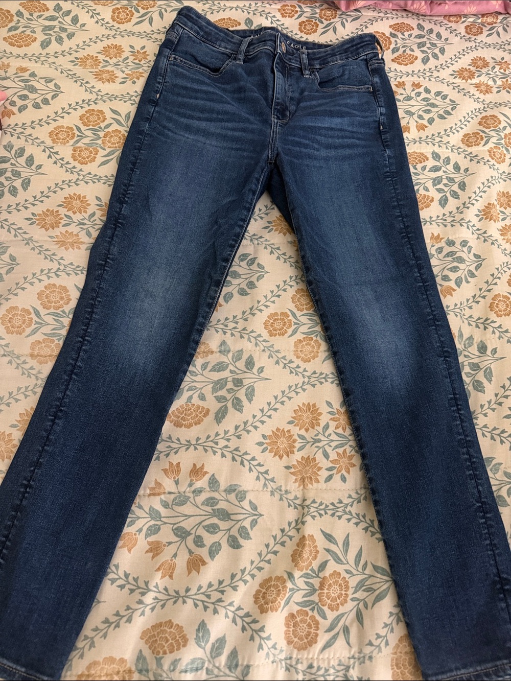 American Eagle Outfitters Dark Blue Skinny Jeans